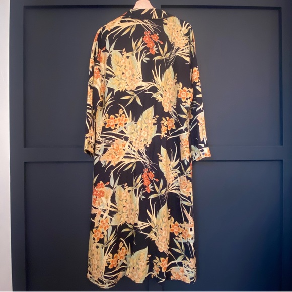 ZARA made in Morocco black shirt dress with floral detail. Size Medium. - Picture 8 of 14